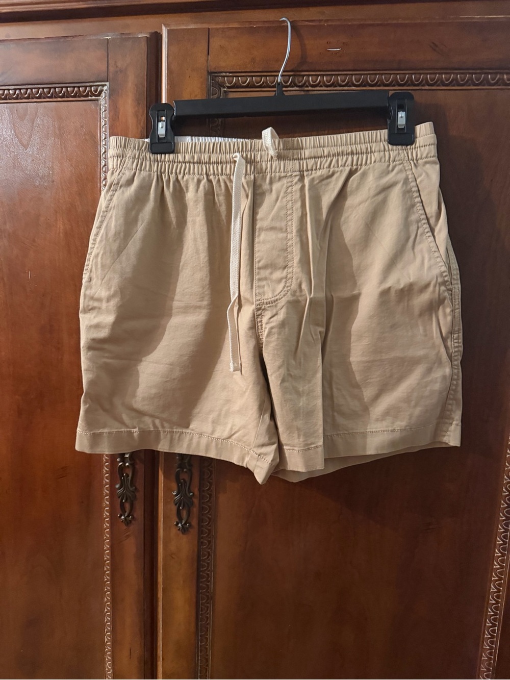 J crew Men's Casual Drawstring Shorts - Beige